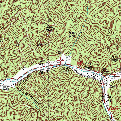 Topographic Map of Kimper Volunteer Fire Department Station 2, KY
