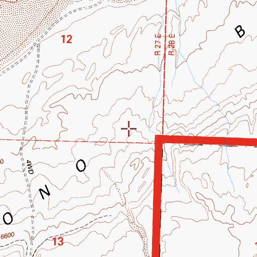 Topographic Map of Mono Basin, CA