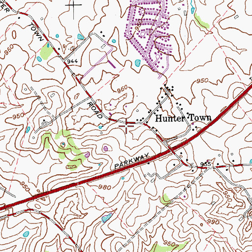 Topographic Map of Versailles Fire Training Center, KY