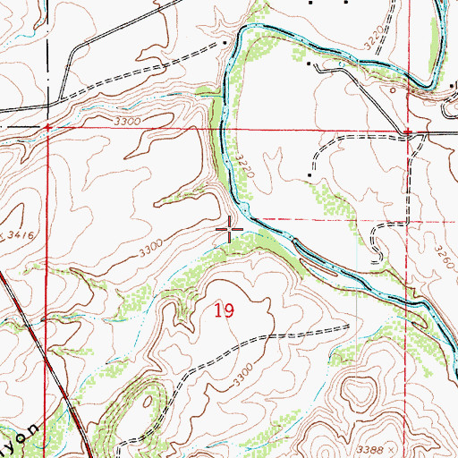 Topographic Map of Black Canyon, AZ