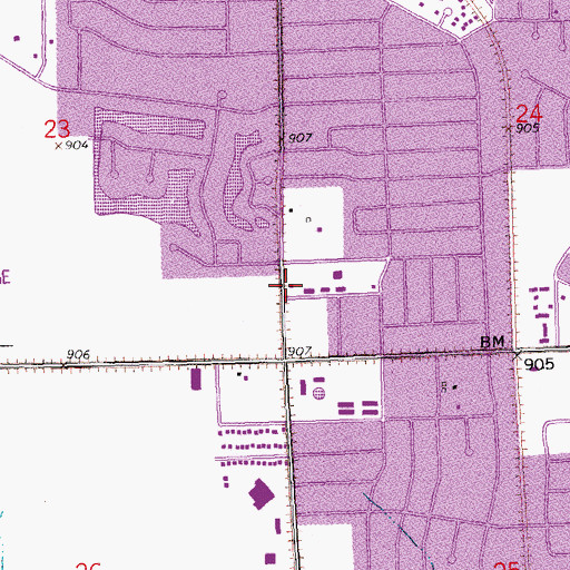 Topographic Map of Fargo Fire Department Station 2, ND