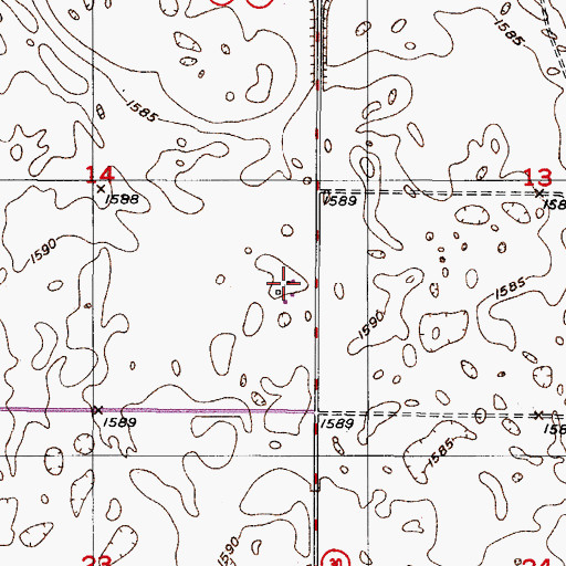 Topographic Map of Cathay Fire Protection District, ND