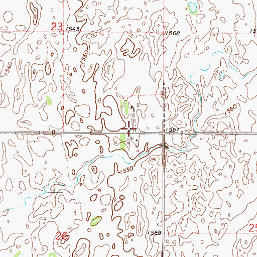 Topographic Map of Rock Lake Fire Protection District, ND