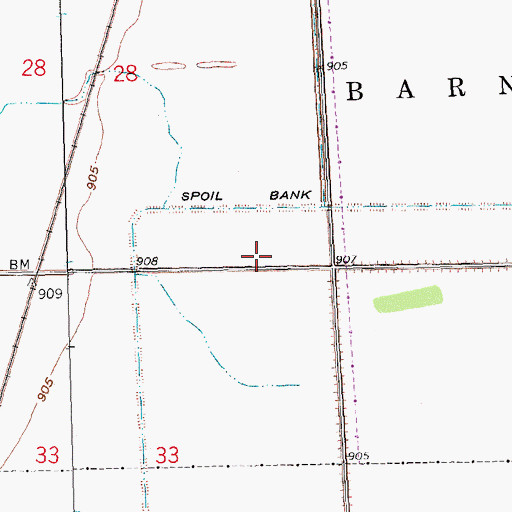 Topographic Map of Fargo Fire Department Station 7, ND