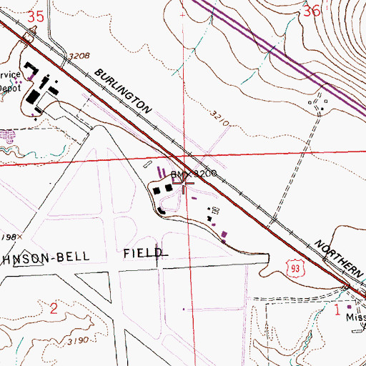Topographic Map of Advanced Air Network, MT