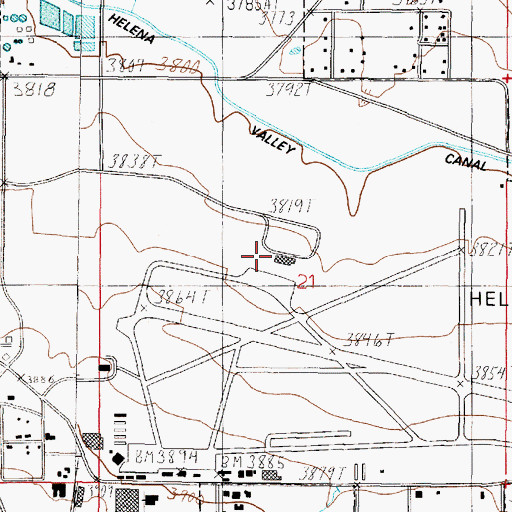 Topographic Map of Advanced Air Network, MT