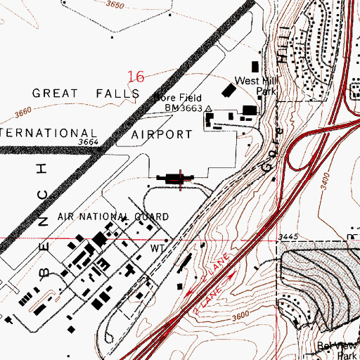 Topographic Map of Advanced Air Network, MT