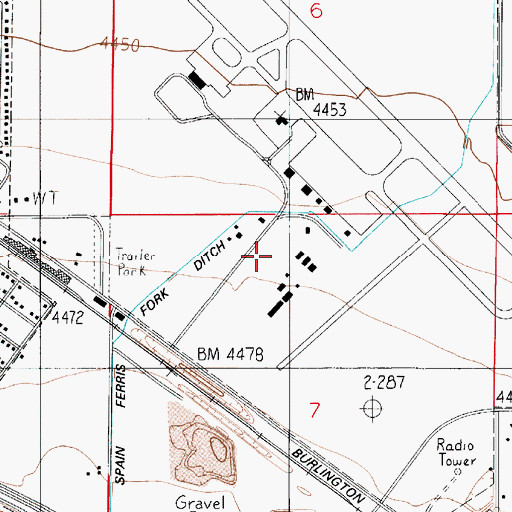 Topographic Map of Advanced Air Network, MT