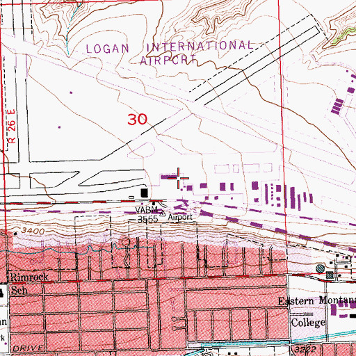 Topographic Map of Advanced Air Network, MT