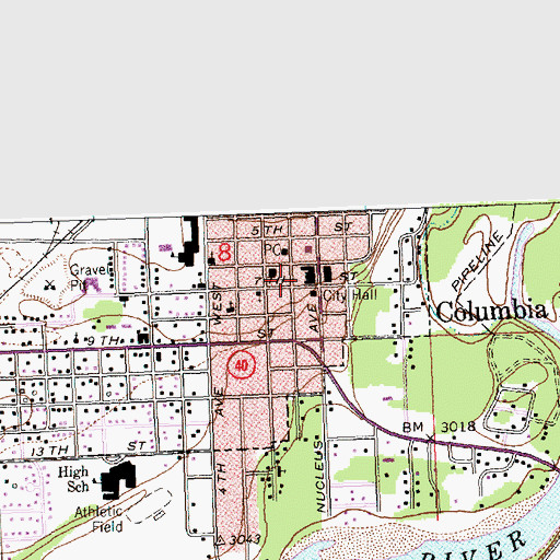 Topographic Map of Three Rivers Emergency Medical Services, MT