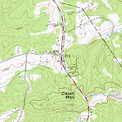 Topographic Map of North Catawba Fire / Rescue Department, NC