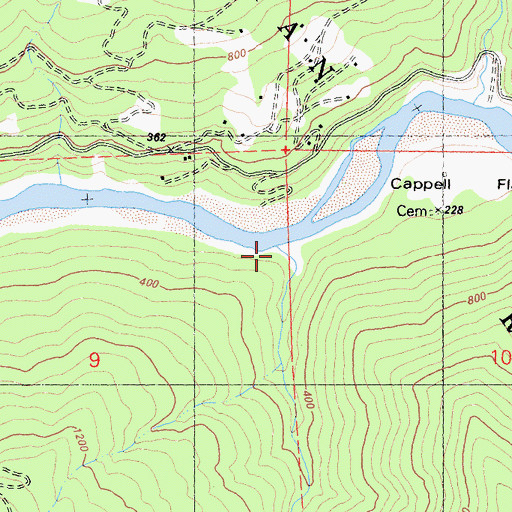 Topographic Map of Morek Creek, CA