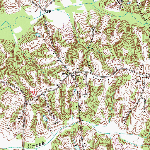 Topographic Map of Hasty Fire and Rescue, NC