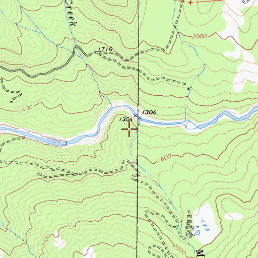 Topographic Map of Morgan Creek, CA