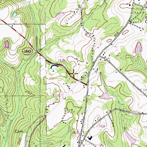 Topographic Map of Northside Volunteer Fire Department Station 1, NC