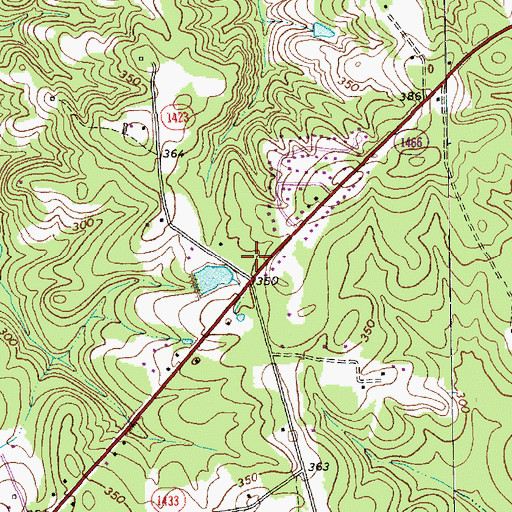 Topographic Map of Deep River Rural Fire Department, NC