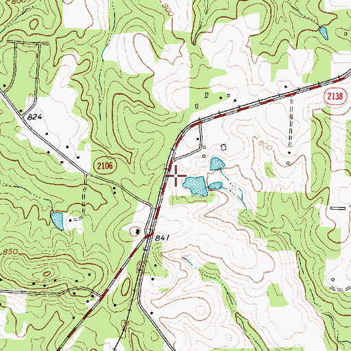 Topographic Map of Climax Fire Department Station 42, NC