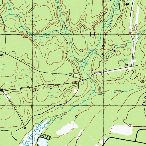 Topographic Map of Saint James Fire Department, NC