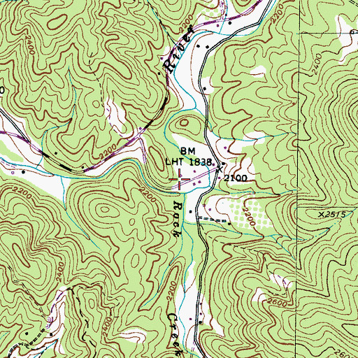Topographic Map of Broad River Volunteer Fire and Rescue Department, NC
