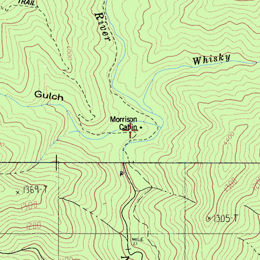 Topographic Map of Morrison Cabin, CA
