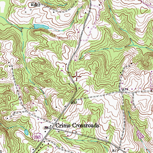 Topographic Map of Belews Creek Volunteer Fire and Rescue, NC