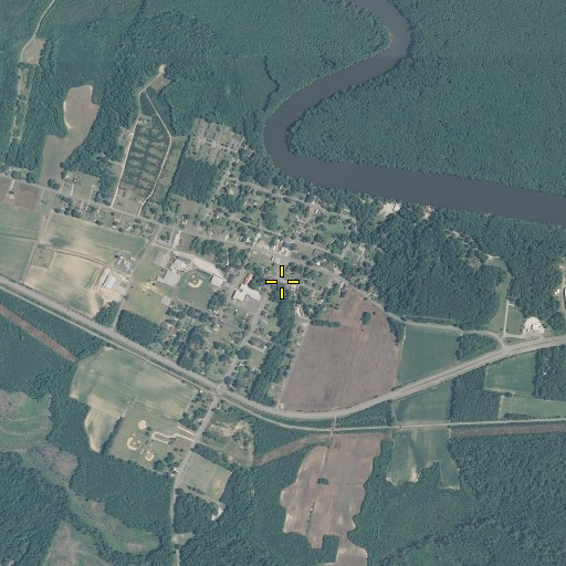 Aerial/Satellite Image of Jamesville Community Volunteer Fire Department, NC