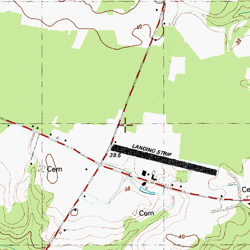 Topographic Map of Antioch Rural Fire Department, NC