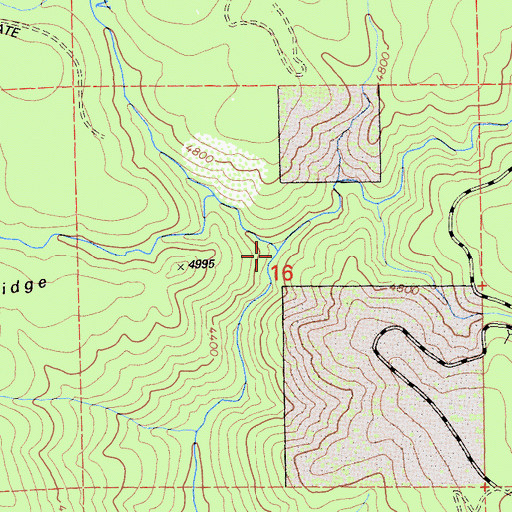 Topographic Map of Morrow Creek, CA