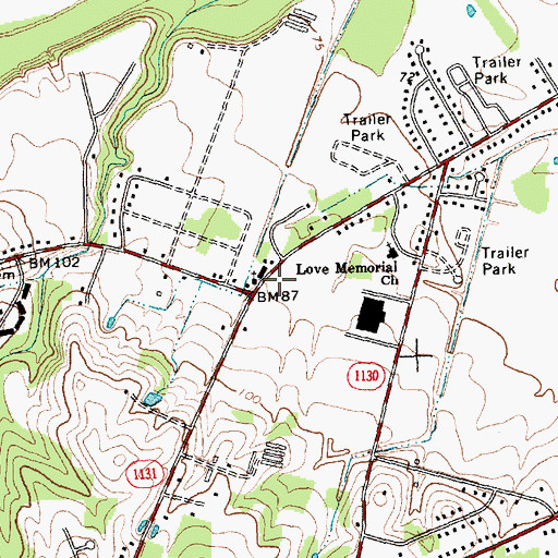 Topographic Map of Mar Mac Volunteer Fire Department, NC