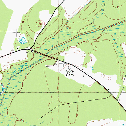 Topographic Map of Calabash Fire Department Station 12 - 2, NC