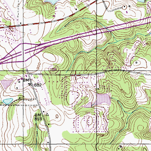 Topographic Map of Fair Grove Fire Department Substation, NC