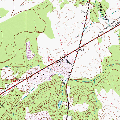 Topographic Map of Steele Creek Volunteer Fire Department Station 2 / Rescue Ambulance, NC
