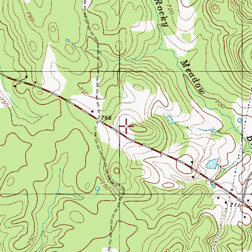 Topographic Map of Silver Valley Volunteer Fire Department Station 92, NC