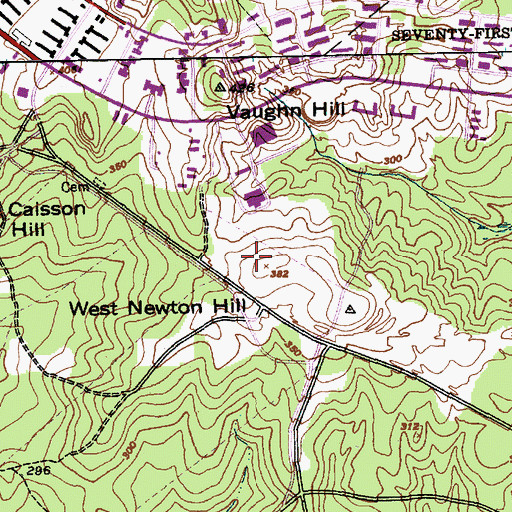 Topographic Map of Fort Bragg Fire and Emergency Services Station 5, NC