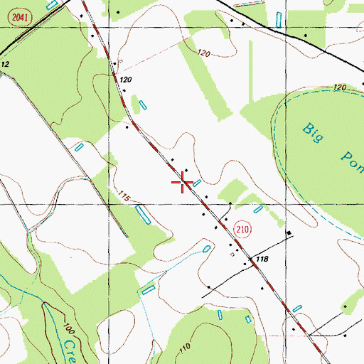 Topographic Map of Beaver Dam Volunteer Fire Department, NC