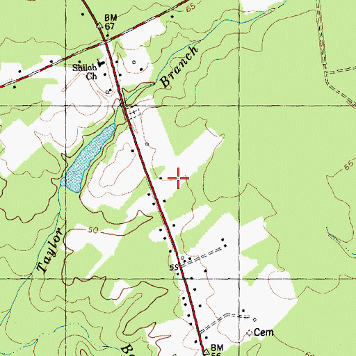 Topographic Map of Shiloh - Columbia Volunteer Fire Department Station 1900, NC
