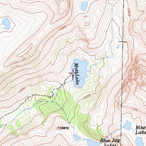 Topographic Map of Mott Lake, CA
