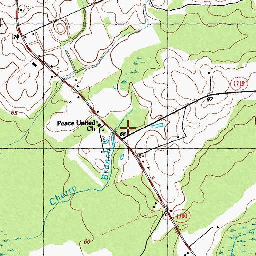 Topographic Map of White Marsh - Welches Creek Volunteer Fire Department, NC