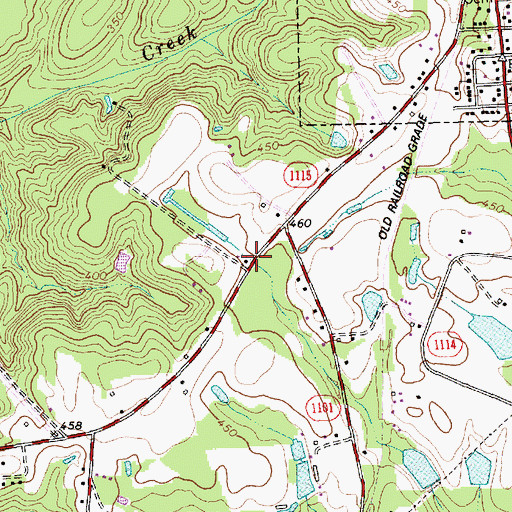 Topographic Map of Holly Springs Fire and Rescue Station 2, NC