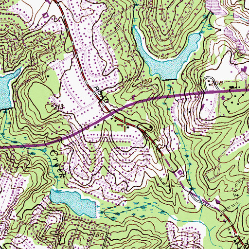 Topographic Map of Fayetteville Fire Department Station 3, NC