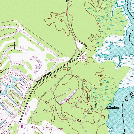 Topographic Map of Tri - Community Volunteer Fire District, NC