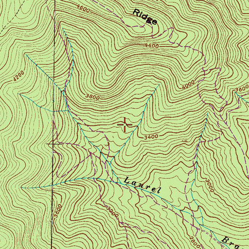 Topographic Map of Black Mountain Fire Department Station 3, NC