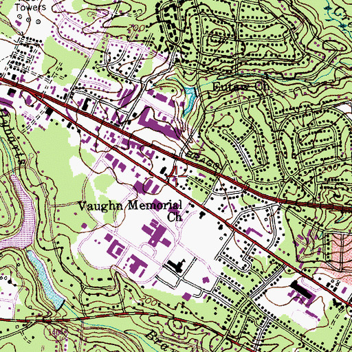Topographic Map of Fayetteville Fire Department Station 4, NC