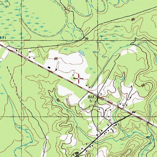 Topographic Map of Shallotte Fire Department Station 2, NC