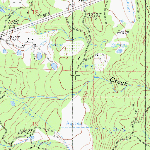 Topographic Map of Mountain School, CA