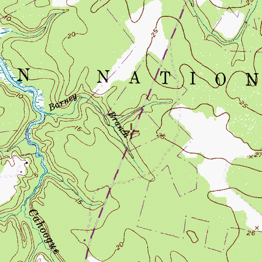 Topographic Map of Harlow Volunteer Fire Department, NC