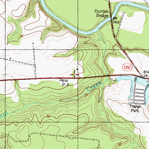 Topographic Map of Heartsease Volunteer Fire Department, NC