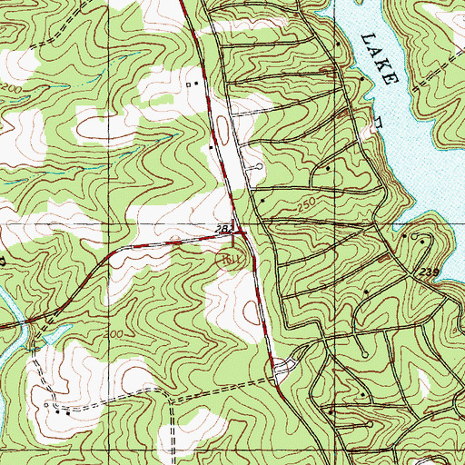 Topographic Map of Bunn Rural Fire Association Station 3, NC