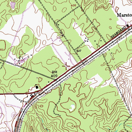 Topographic Map of Hoffman Fire Department and Rescue Squad Station 2, NC