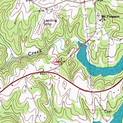 Topographic Map of Sherrills Ford Terrell Fire and Rescue Base 2, NC